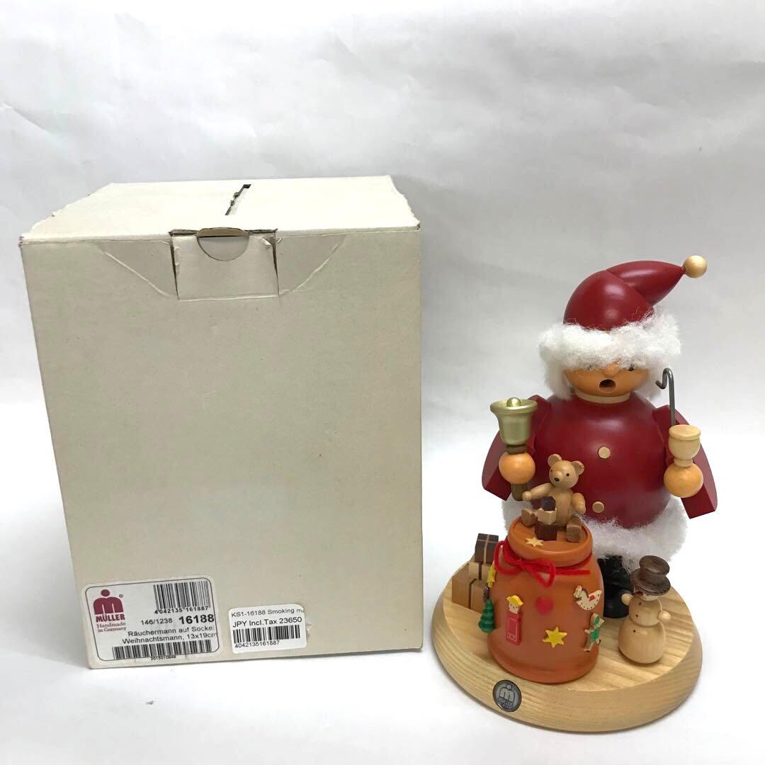 木製 サンタクロース 煙出し人形 約19cm ドイツ製 ミュラー社 - メルカリ