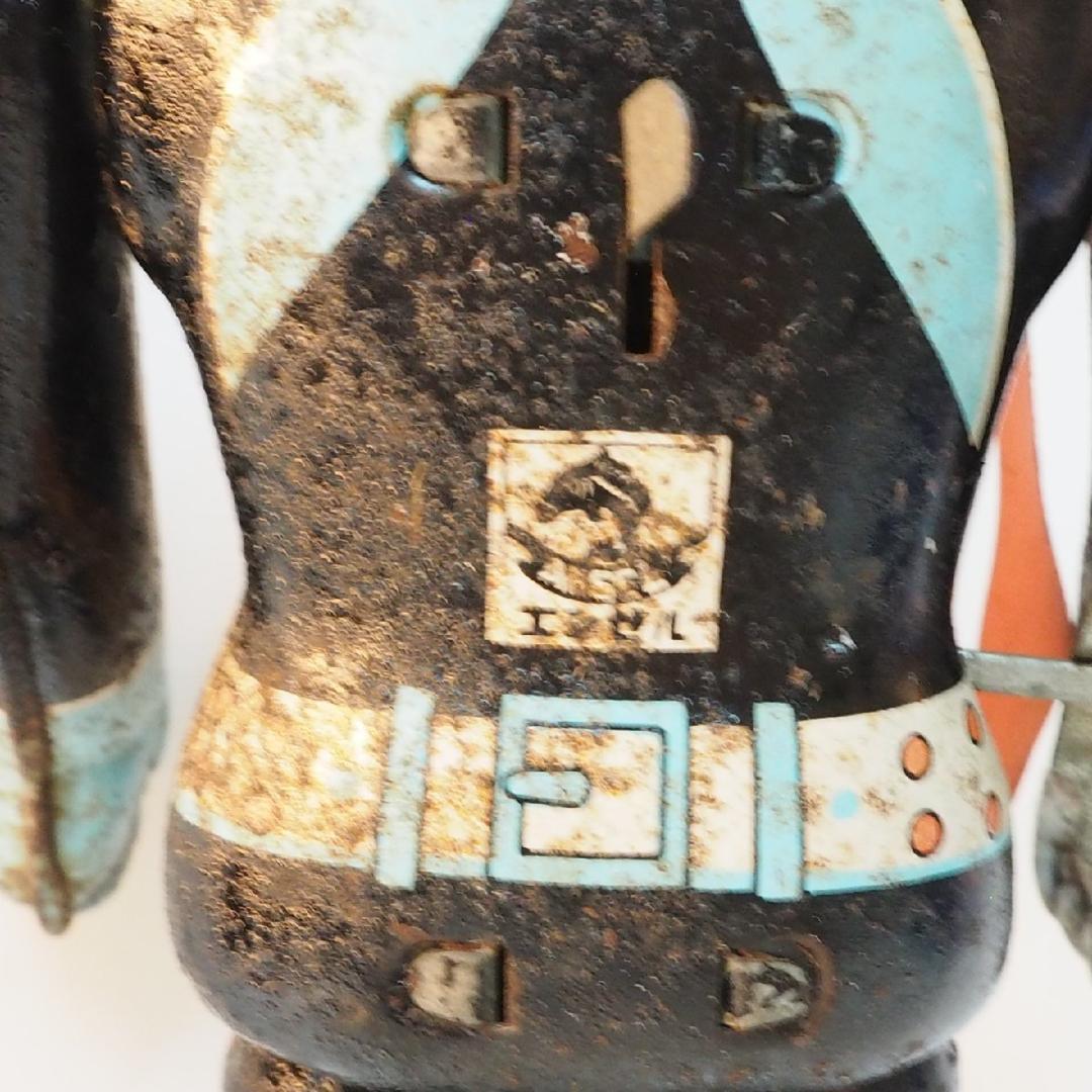 エンゼル【仮面ライダー2号 動作不良】当時物ブリキ ゼンマイ歩行 TIN