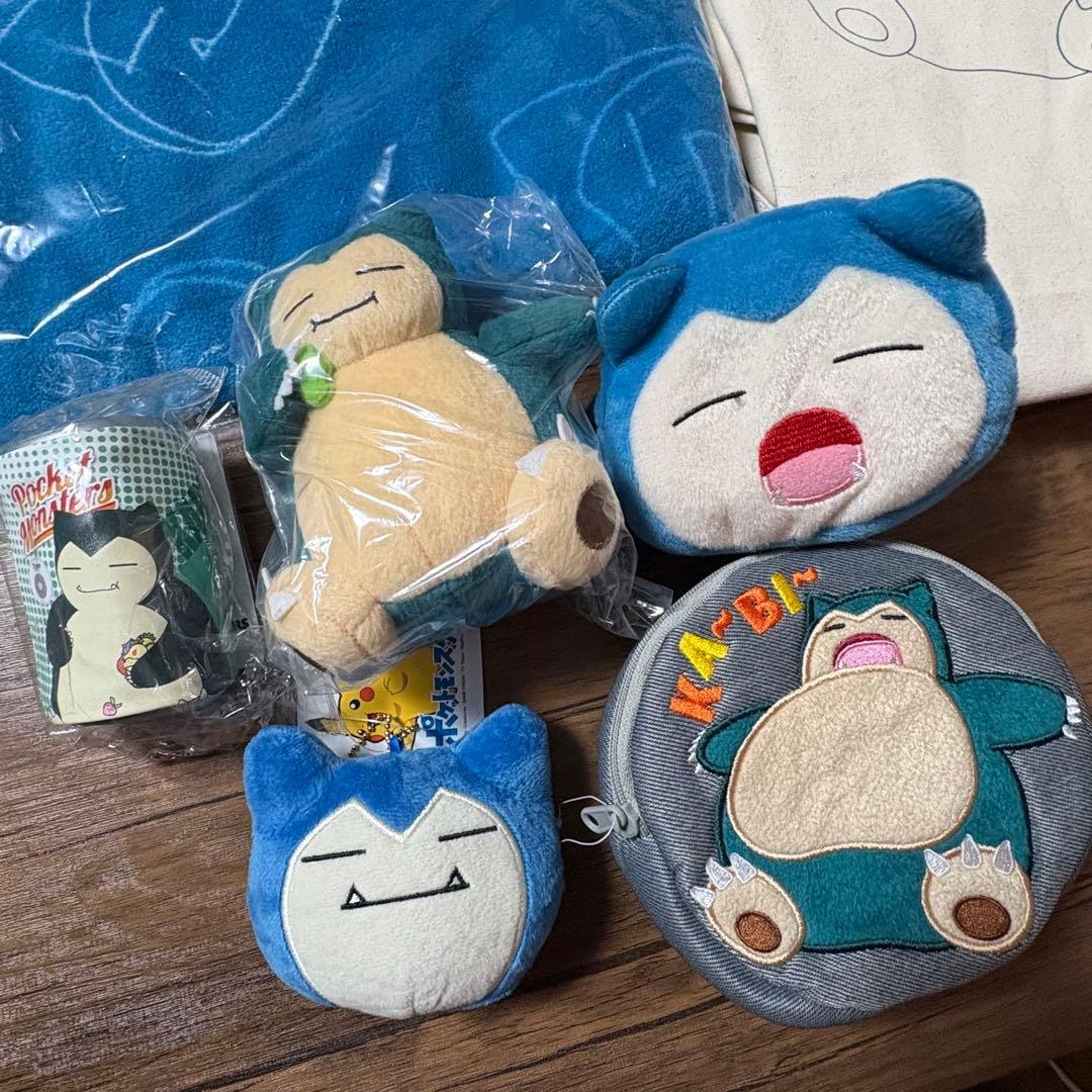 ポケットモンスター カビゴンポーチ、トートバッグ、ブランケット