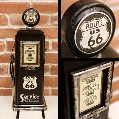 アメリカン雑貨　ヴィンテージアンティーク　ガスポンプキャビネット テキサコ ガスポンプ型キャビネット CDタワー □ アメリカン雑貨