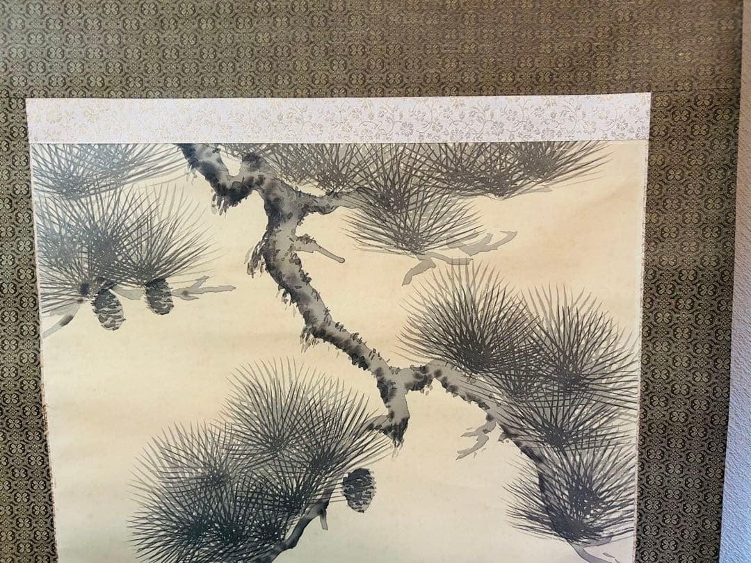 草風 水墨画 山水画 風景画 掛け軸 壁掛け飾り