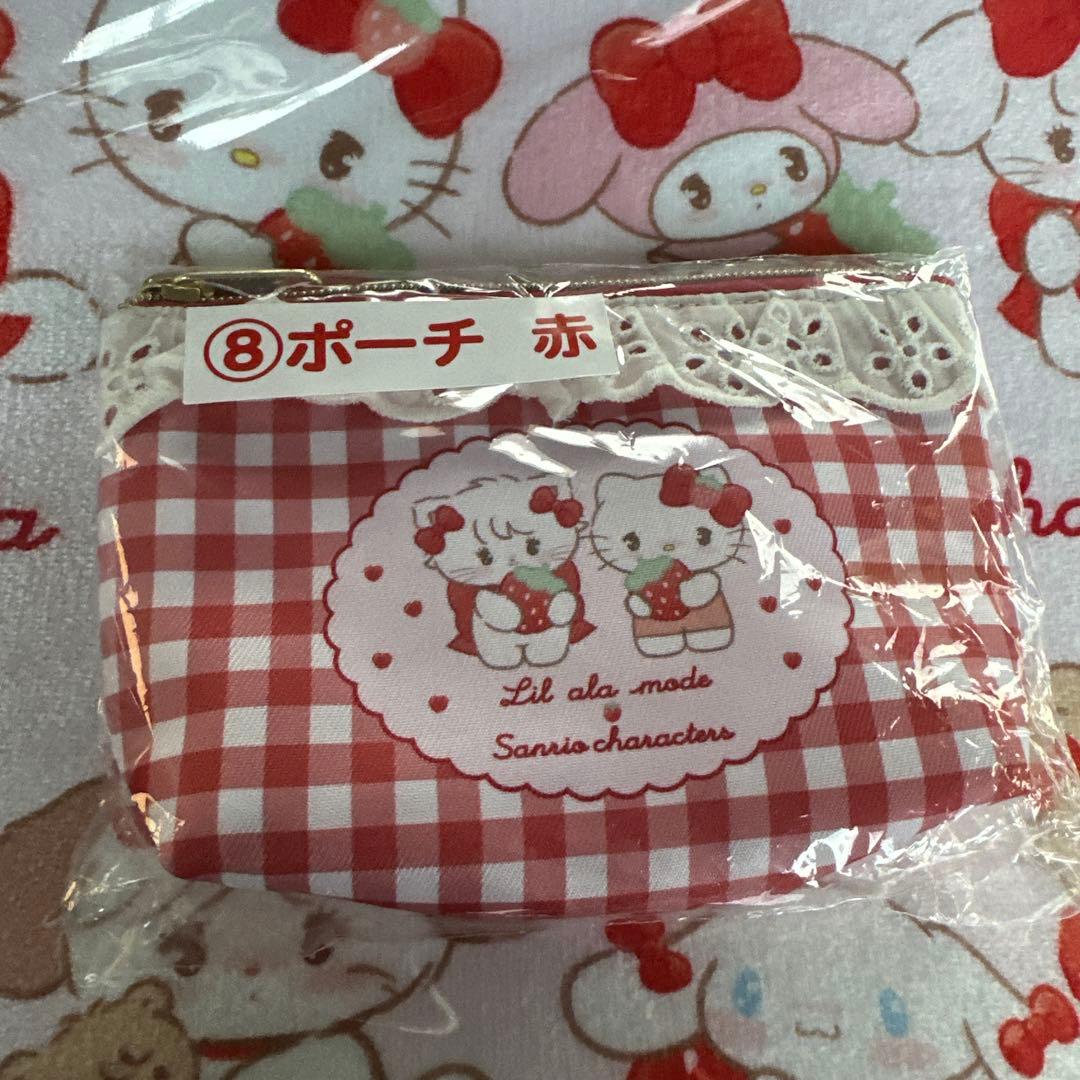 リルアラモード サンリオ 1番くじ 当りくじ ポーチ キティ mikko