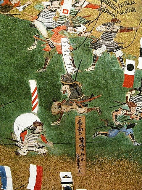 希少 #レア #NHK #賤ヶ岳合戦図屏風 #複製画 #一隻 #大河鎧兜日本刀