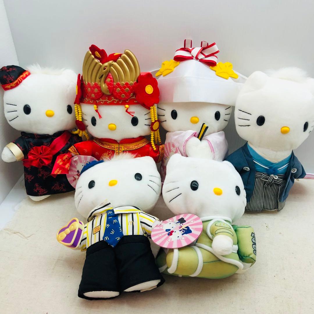 1999年製 マクドナルド ハローキティ ぬいぐるみ 6体まとめセット
