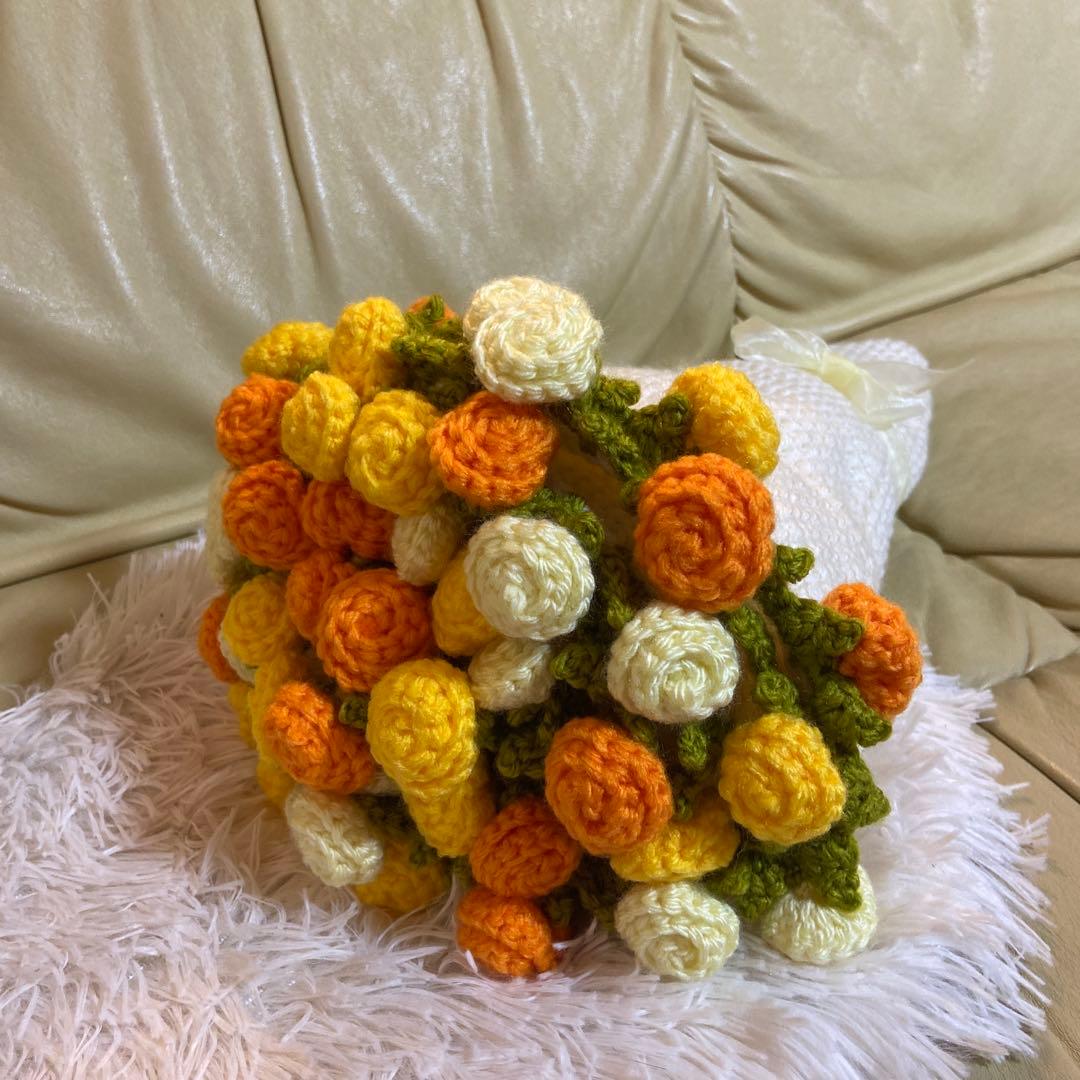 バラの花束 | ブランケット | ハンドメイド - メルカリ