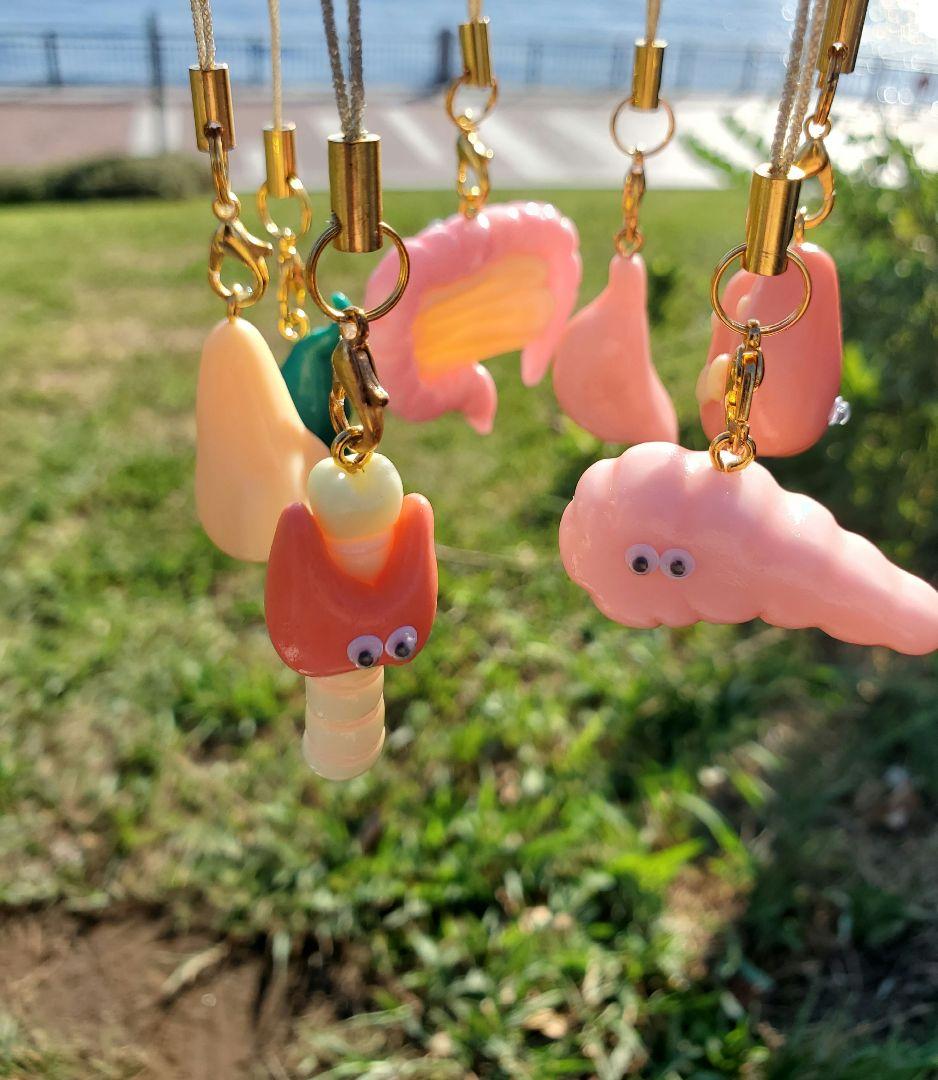 心臓 手作り 臓器 キーホルダー ハンドメイド - メルカリ