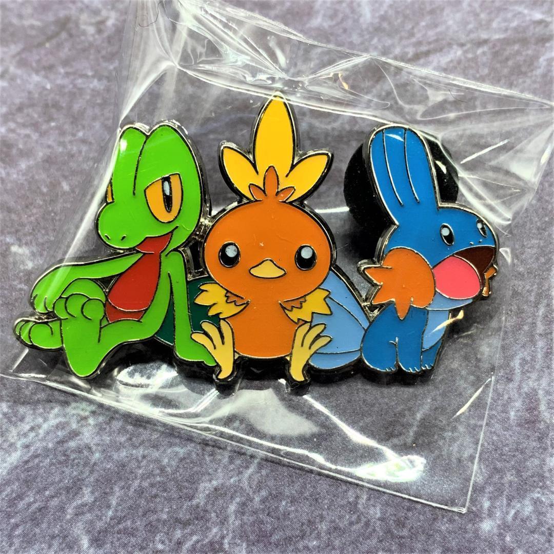 2点セット】ミズゴロウ・キモリ・アチャモ ポケモン ピンバッジ 他