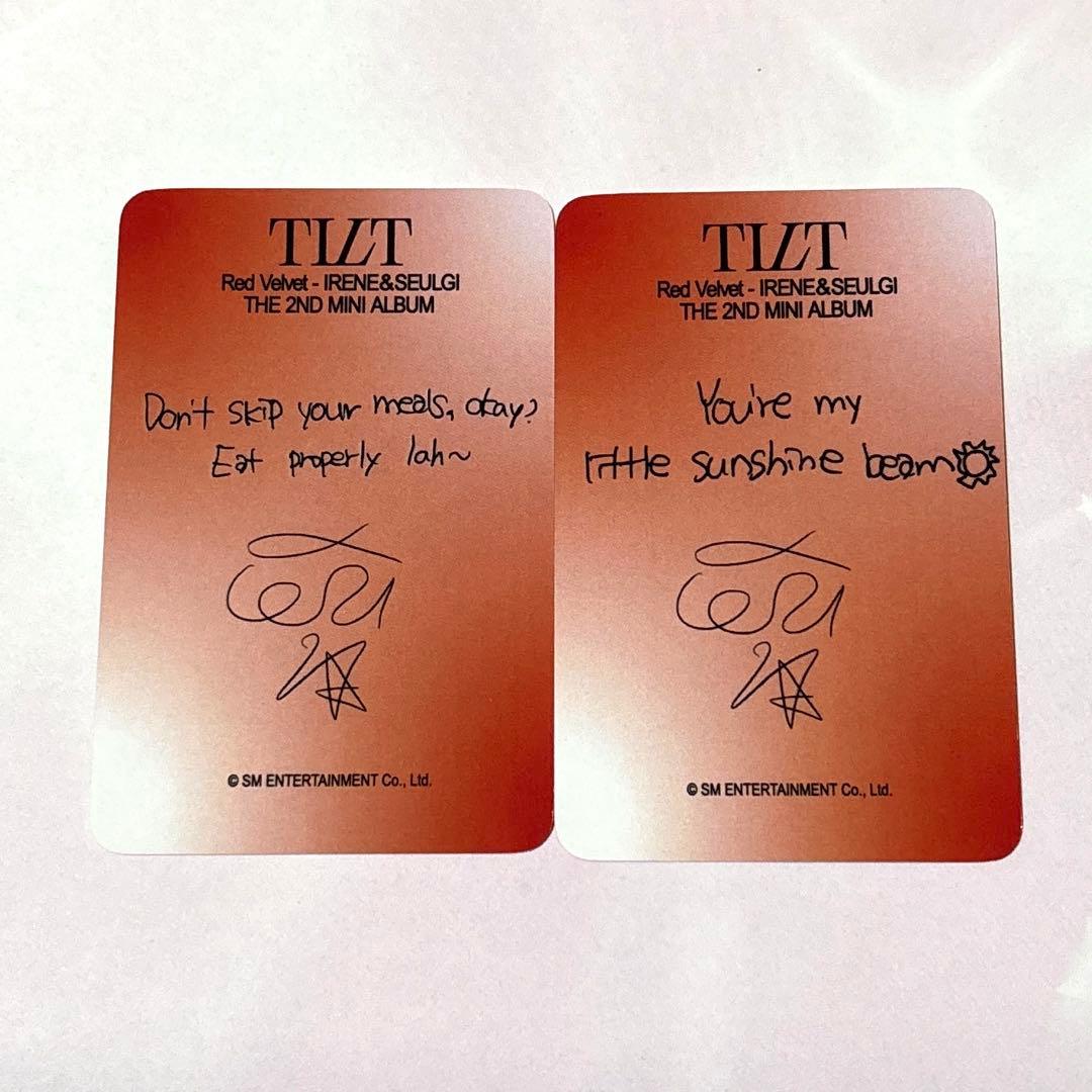 Red Velvet アイリーン TILT シンガポール サイン会 特典 トレカ