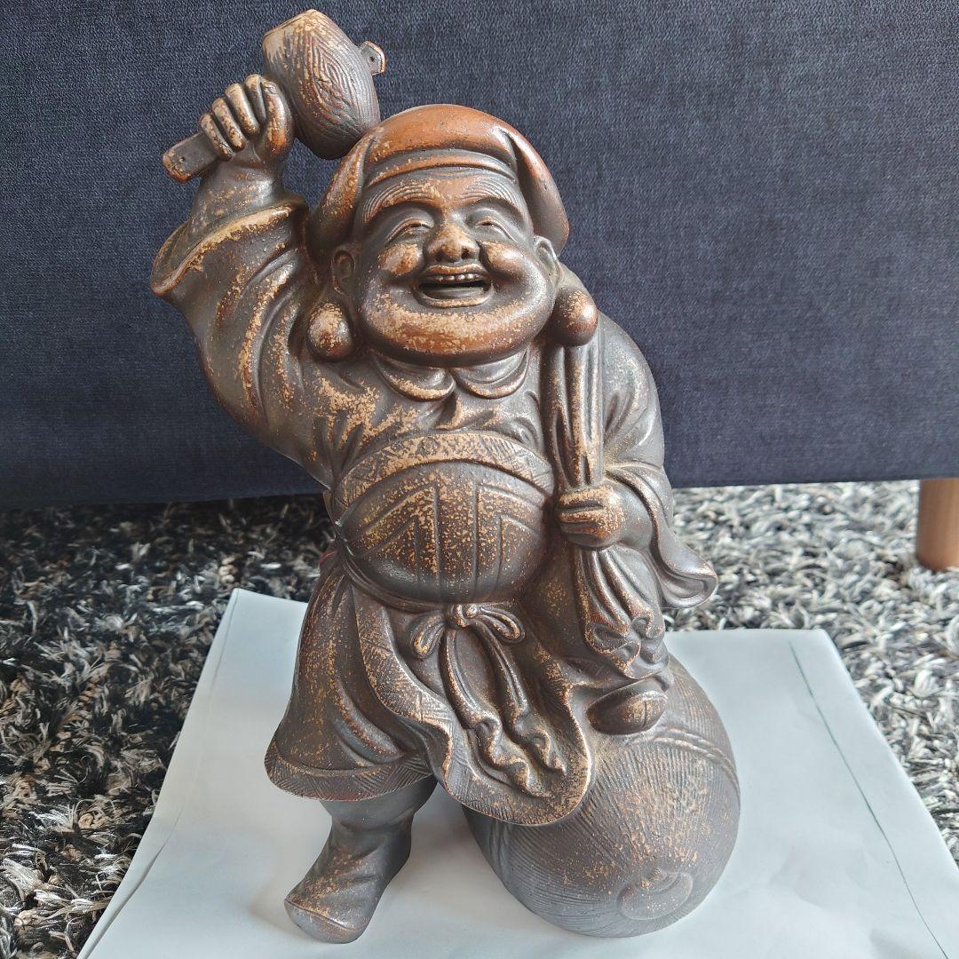 備前焼 大黒様 七福神 楽天市場】骨董○備前焼大黒天置物○七福神 | 明治時代頃-19世紀頃