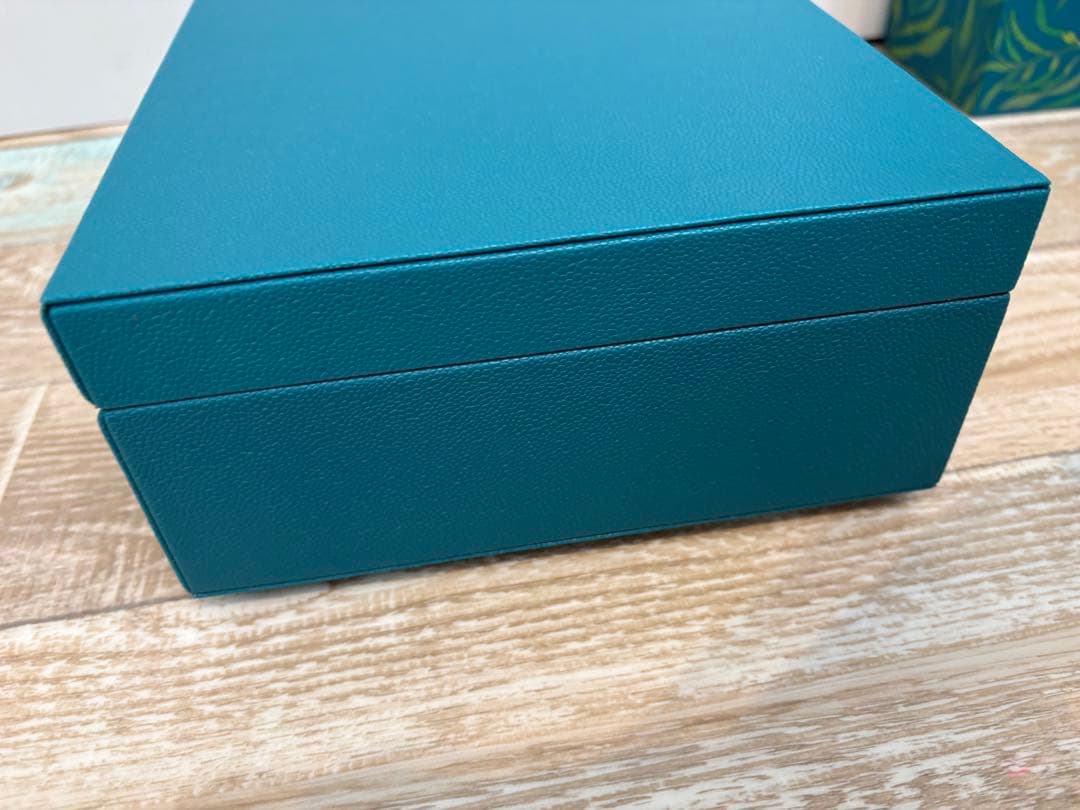 新品 箱シート付 LA MER ラ・メール 青 ジュエリーボックス 収納
