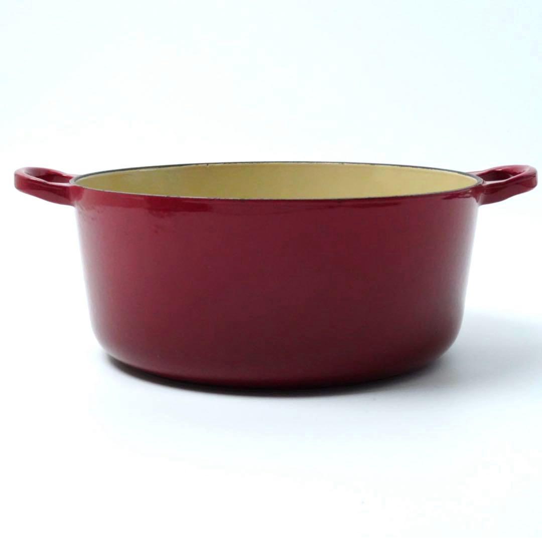 美品】LE CREUSET ココット ロンド バーガンディ 24cm - メルカリ