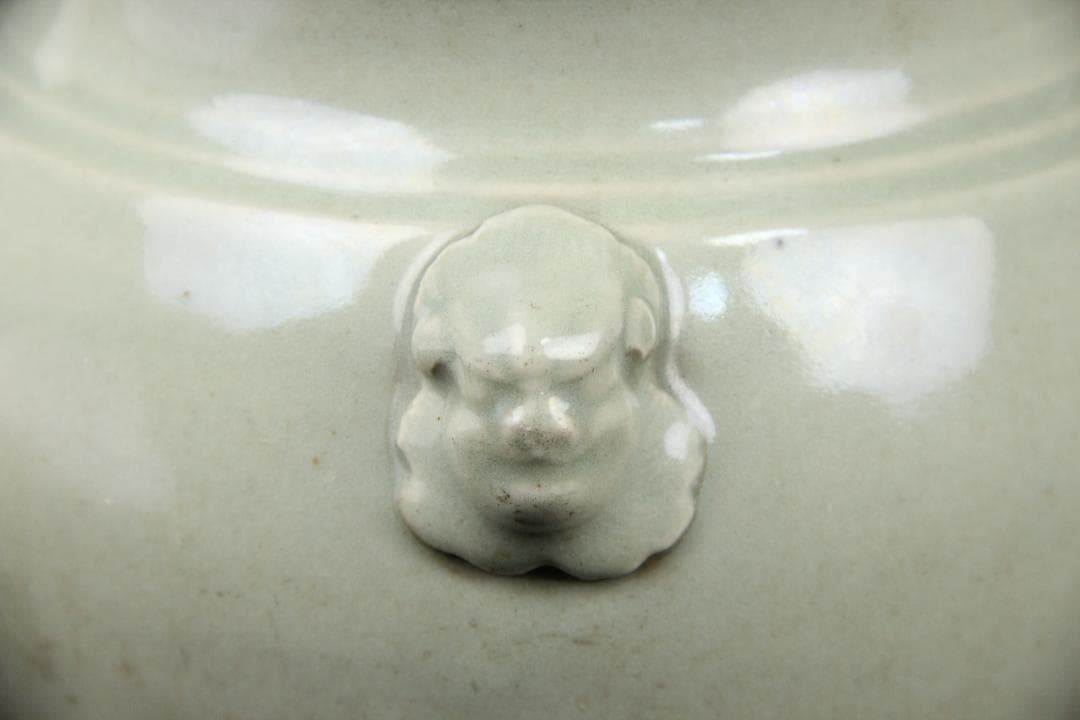 唐物 明～清 七官青磁 青瓷 耳付水指 茶道 龍泉窯 FJ21-4 - メルカリ