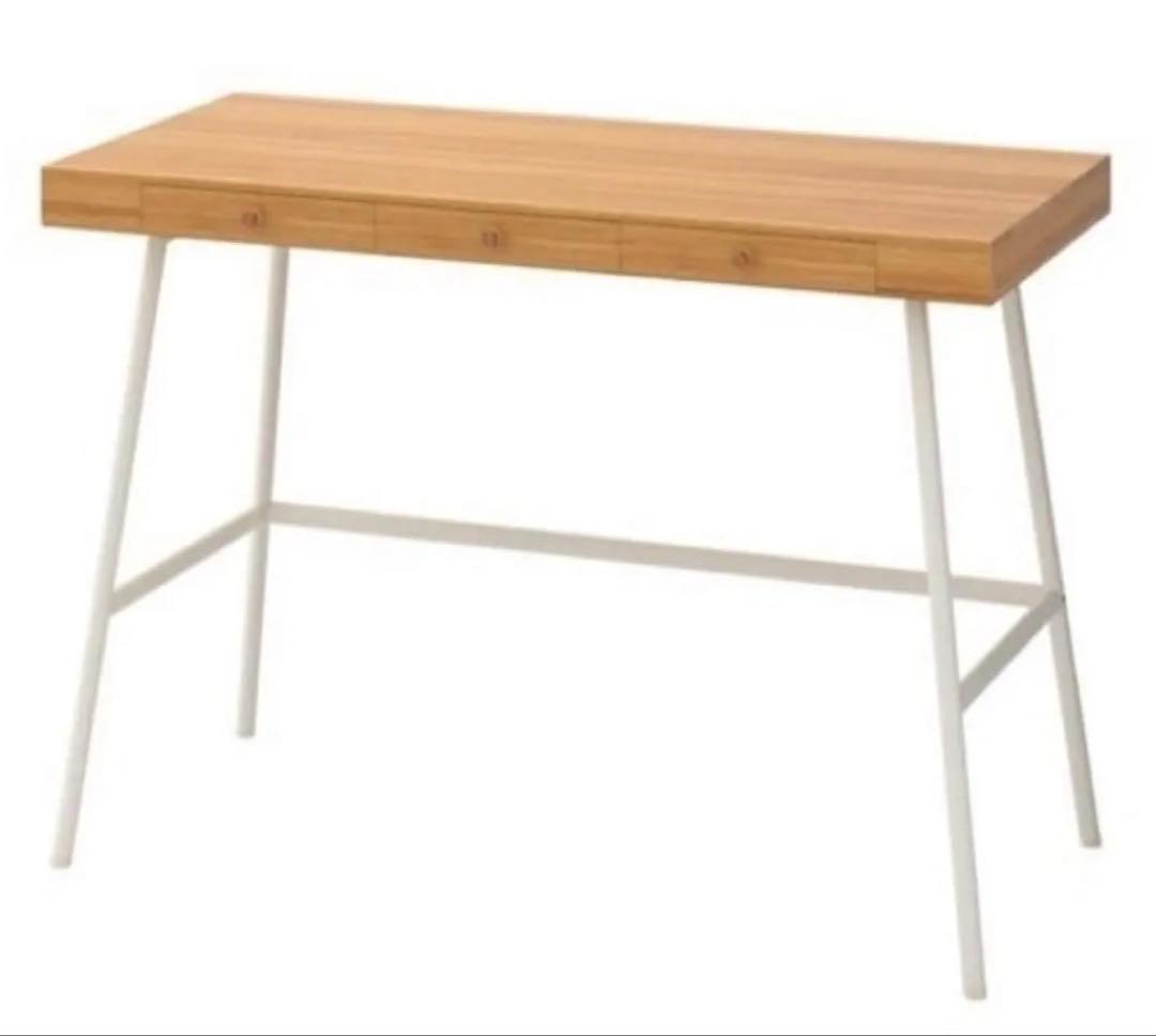 受渡し　IKEA リルオーセン　竹材　デスク　サイドテーブル LILLÅSEN リルオーセン デスク, 竹, 102x49 cm - IKEA