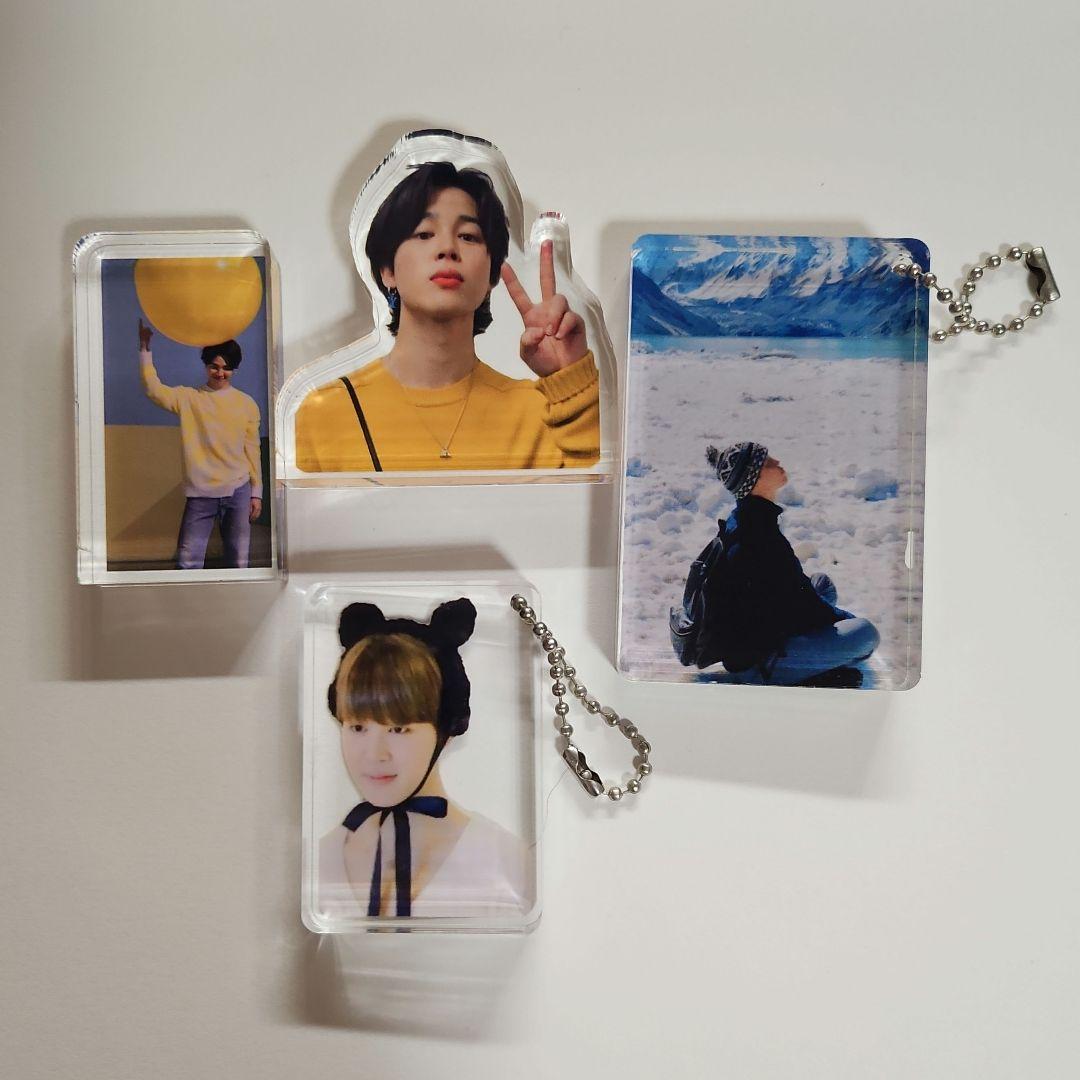BTS JIMIN アクリルブロック2点 アクリルブロックキーホルダー2点