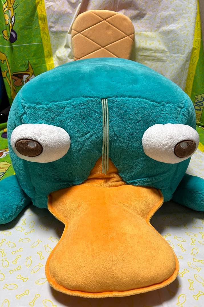 おまけ付き！ カモノハシペリー 特大 クッション スツール - メルカリ