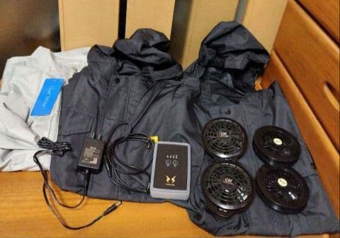 空調服 空調風神服 LL 新品＆中古 長袖ブルゾン バッテリー 他 空調風神服 フルハーネス用 長袖ブルゾン 綿100％ 作業着 作業服 空調