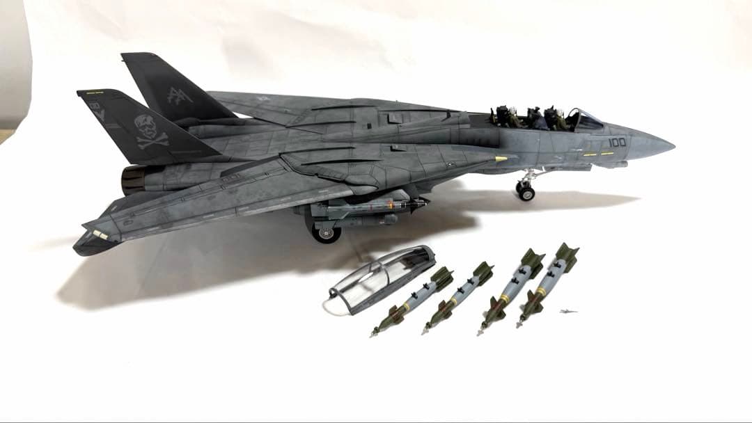 タミヤ 1/48 ジョリーロジャース仕様F-14D トムキャット 完成品 - メルカリ