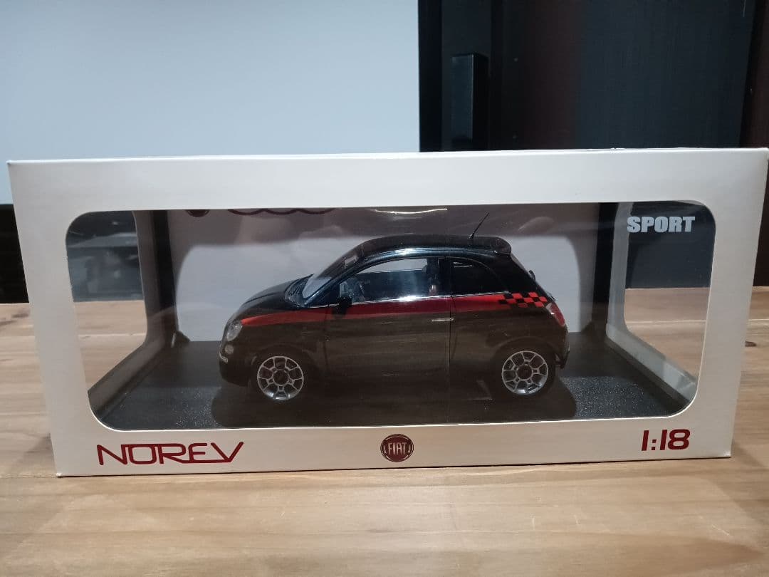 1/18 フィアット　FIAT500 スポーツ　ディーラー品　ミニカー　ブラック Amazon | FIAT ディーラー特注 MONDO MOTORS 1/43 Nuova FIAT500 Black