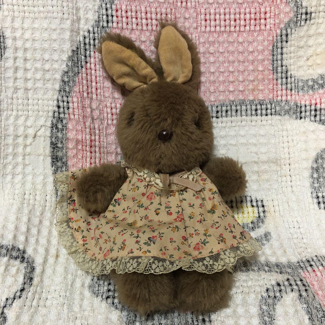 昭和レトロ ヴィンテージ I.K.B うさぎ ぬいぐるみ 中古品 - メルカリ