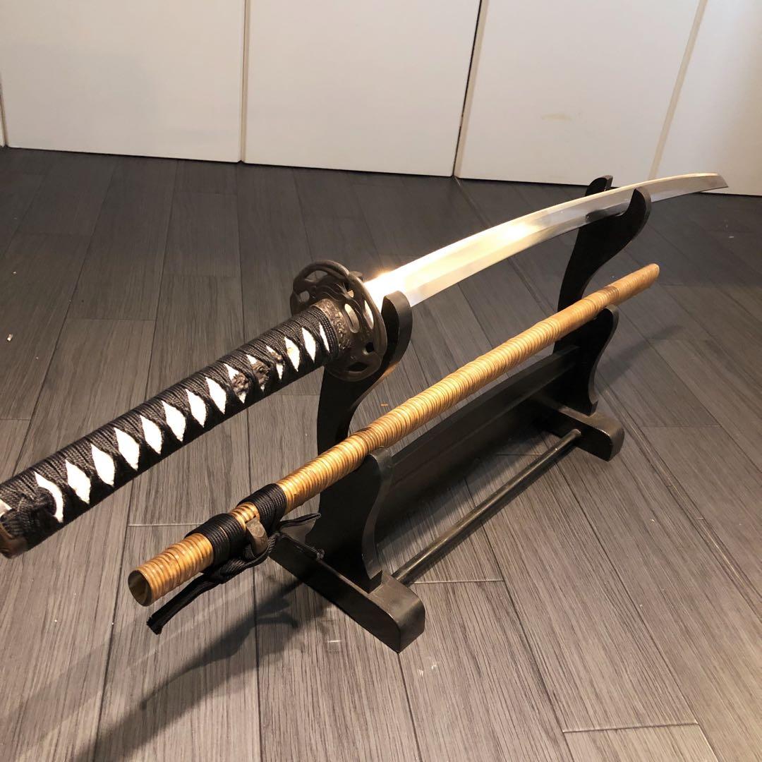 最高級模造刀 高級居合刀 藤巻き仕様 亜合金刀身 名刀 居合刀