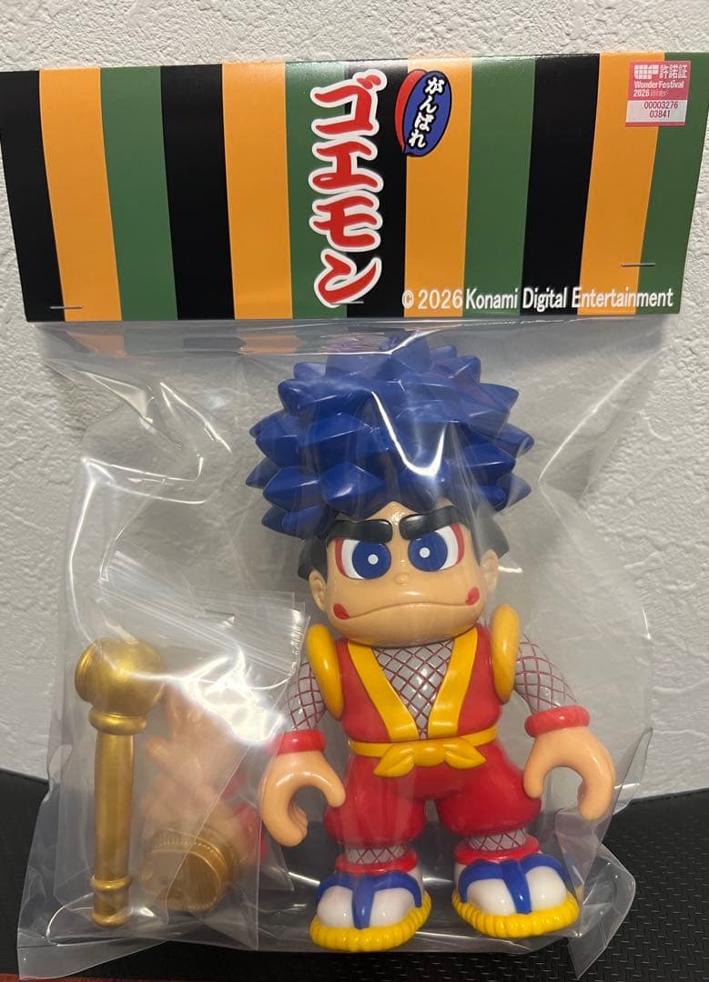 FTWRTOY×幻怪屋 がんばれゴエモン　ゴエモン ソフビ ワンフェス 新品未開封 FTWRTOY×幻怪屋 がんばれゴエモン ソフビ コナミ