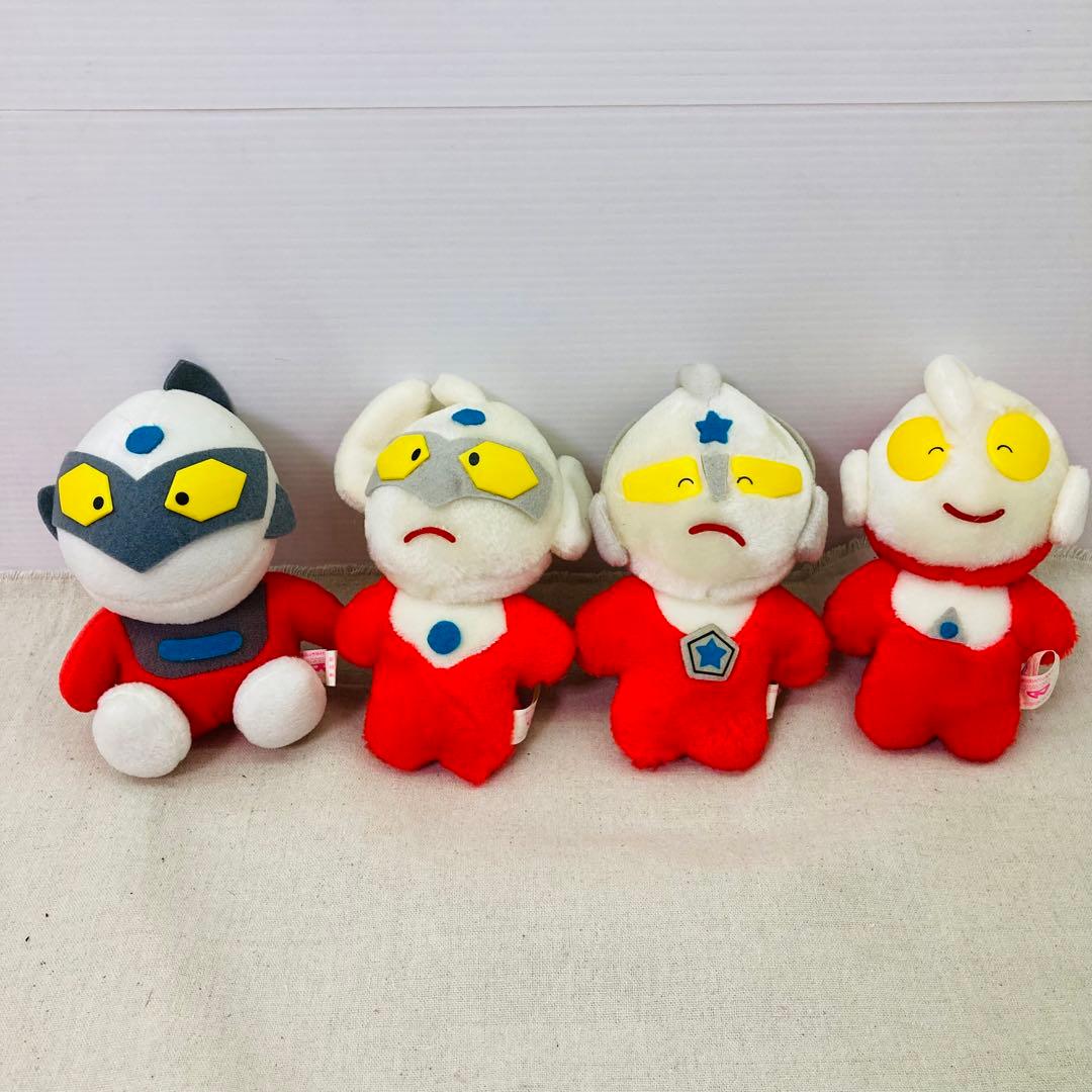 非売品・レトロ】ウルトラマン ぬいぐるみ 4体セット まとめ売り 円谷