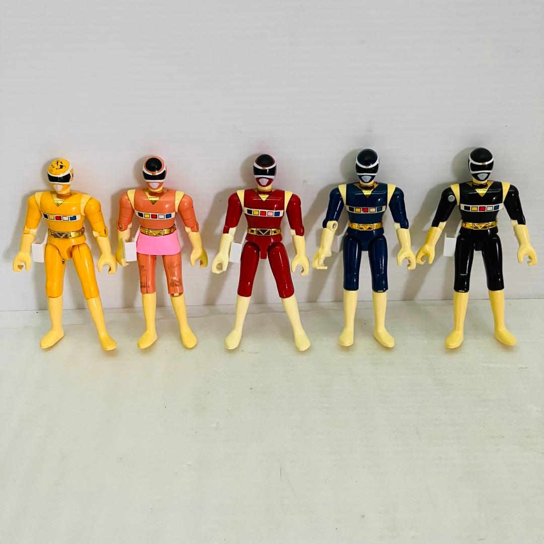 当時物／レア 電磁戦隊メガレンジャー サイバースライダーシリーズ 5体