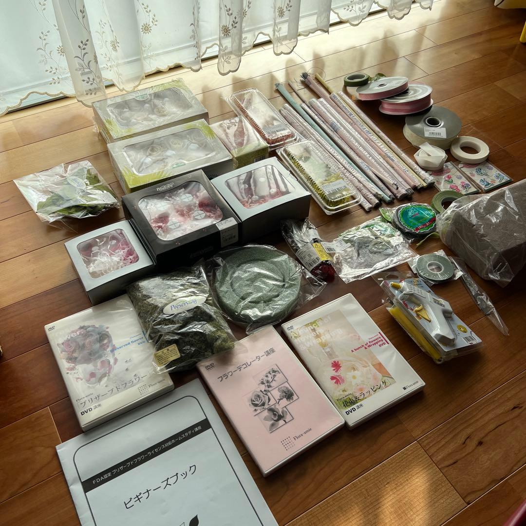 プリザーブドフラワー　クラフト材料セット ドライフラワー (27) 3色ケースセット 花材 ブーケ レジン