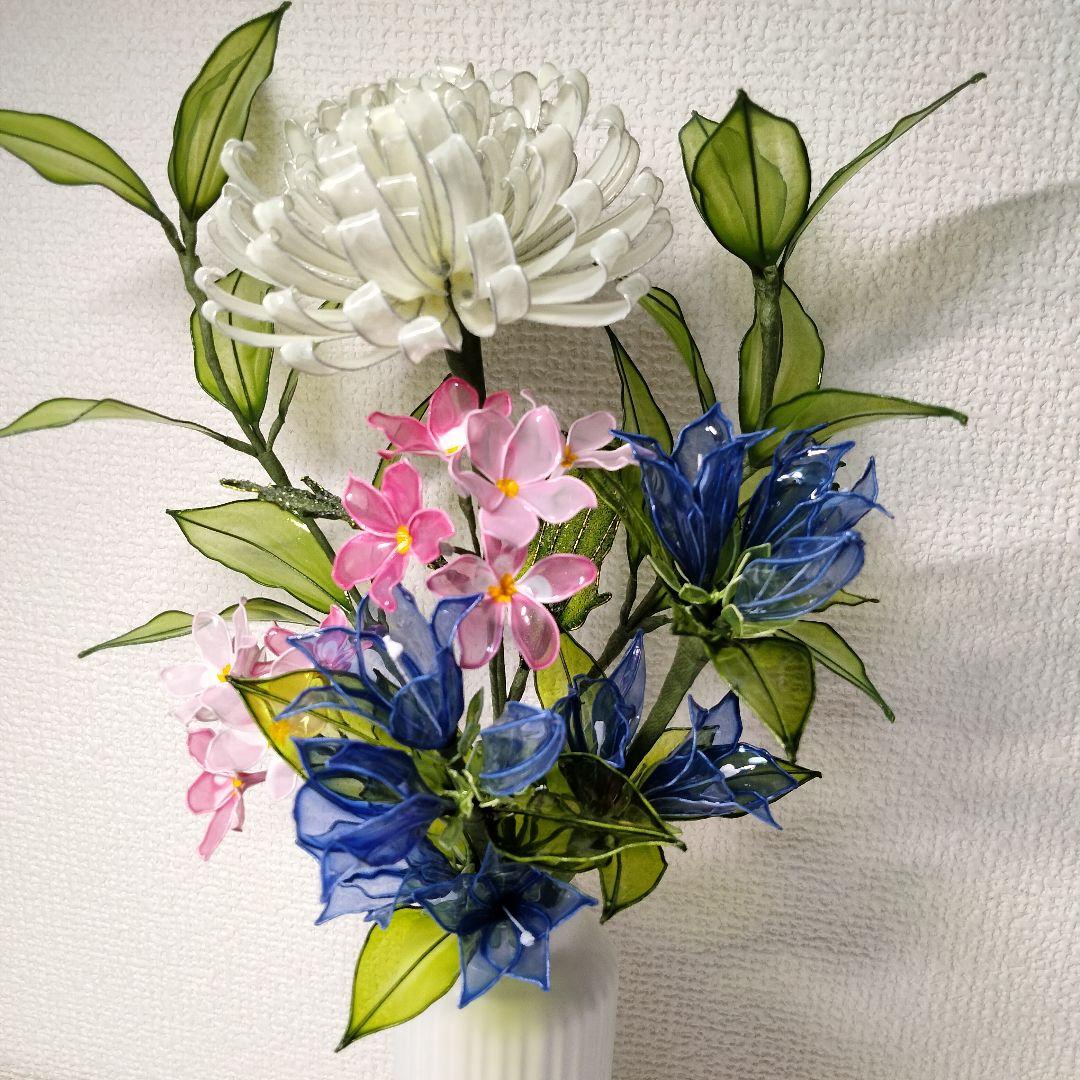 菊のアレンジ/仏花 アメリカンフラワー✶ディップフラワー✶ディップ