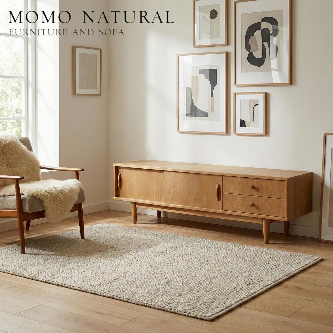 MOMO NATURAL オーク材 TVボード 150 北欧風 - メルカリ