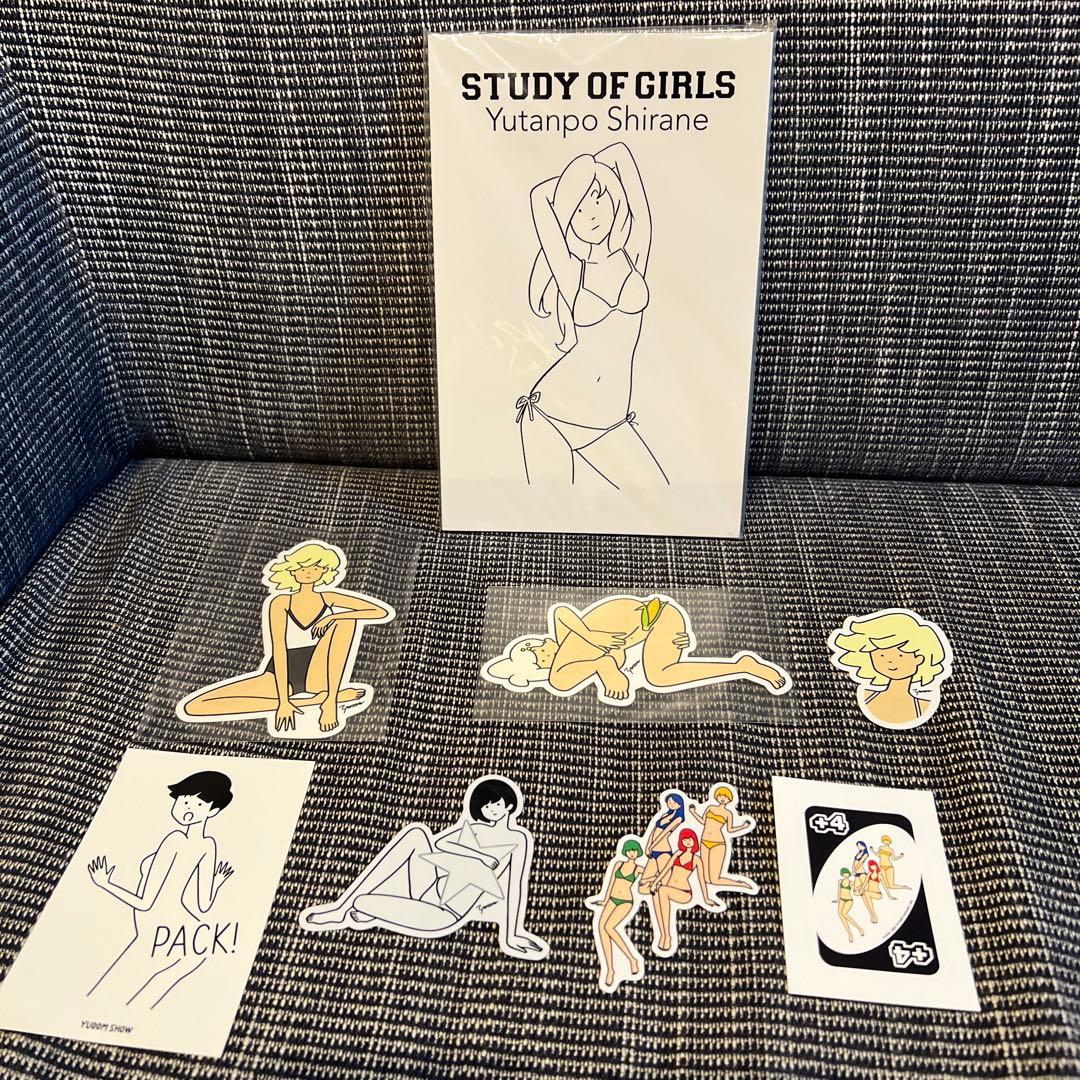 Yutanpo Shirane イラスト集　ステッカー　セット Yutanpo Shirane | DOU? title sticker Yutanpo Shirane solo show