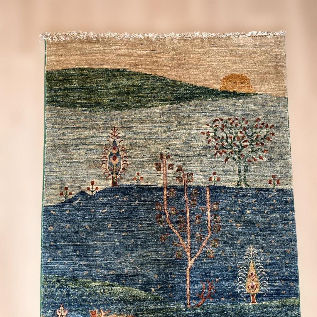 トルコ絨毯 手織りウール 155×71cm 保証書付 - メルカリ