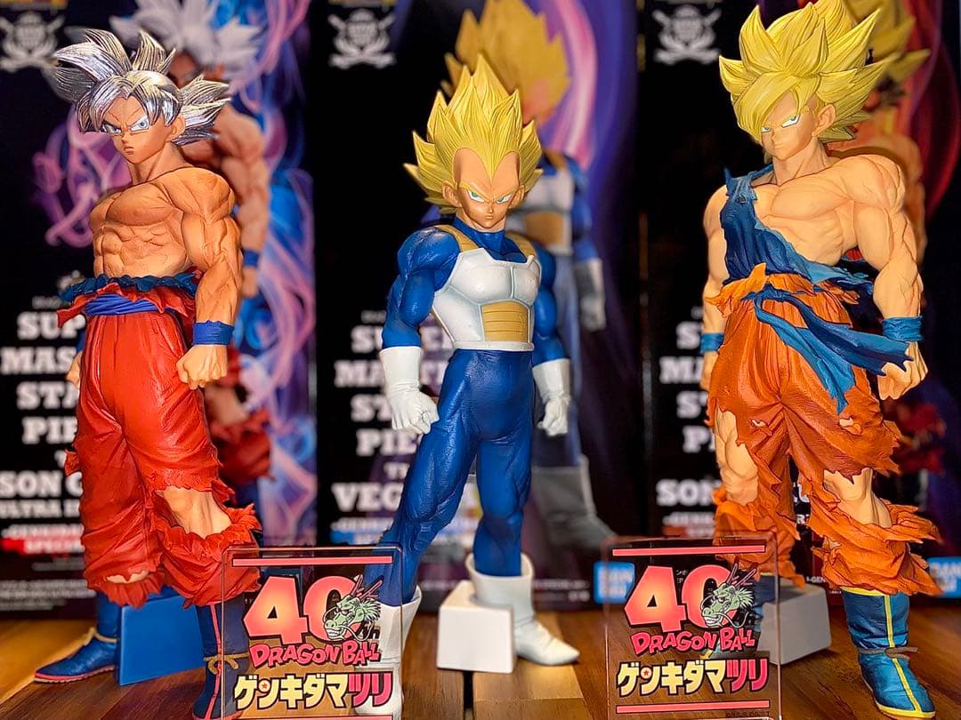新品】smsp ゲンキダマツリ 孫悟空 ベジータ フィギュア 三体セット