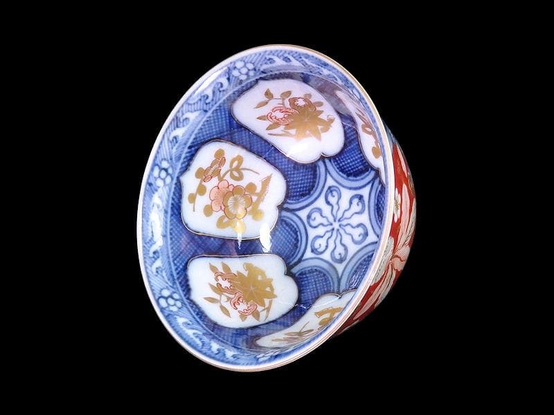 大聖寺伊万里 金襴手 梅に柘榴 蕪の図 大振向付 N974AS-CYz - メルカリ