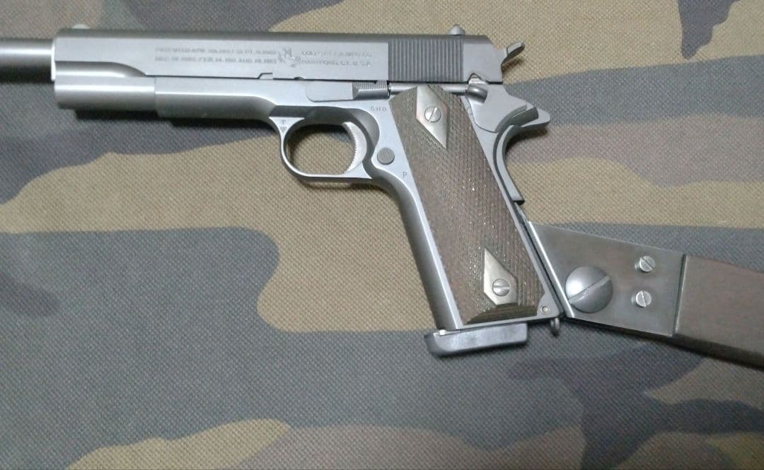 東京マルイ コルトガバメント M1911A1 ロングバレル ストック カスタム