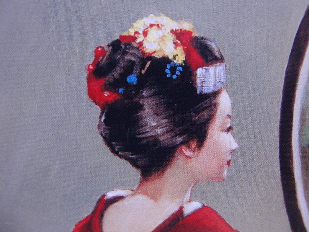 荒木 義太郎「舞妓（円窓）」、人気作品、希少画集・額装画、新品国産