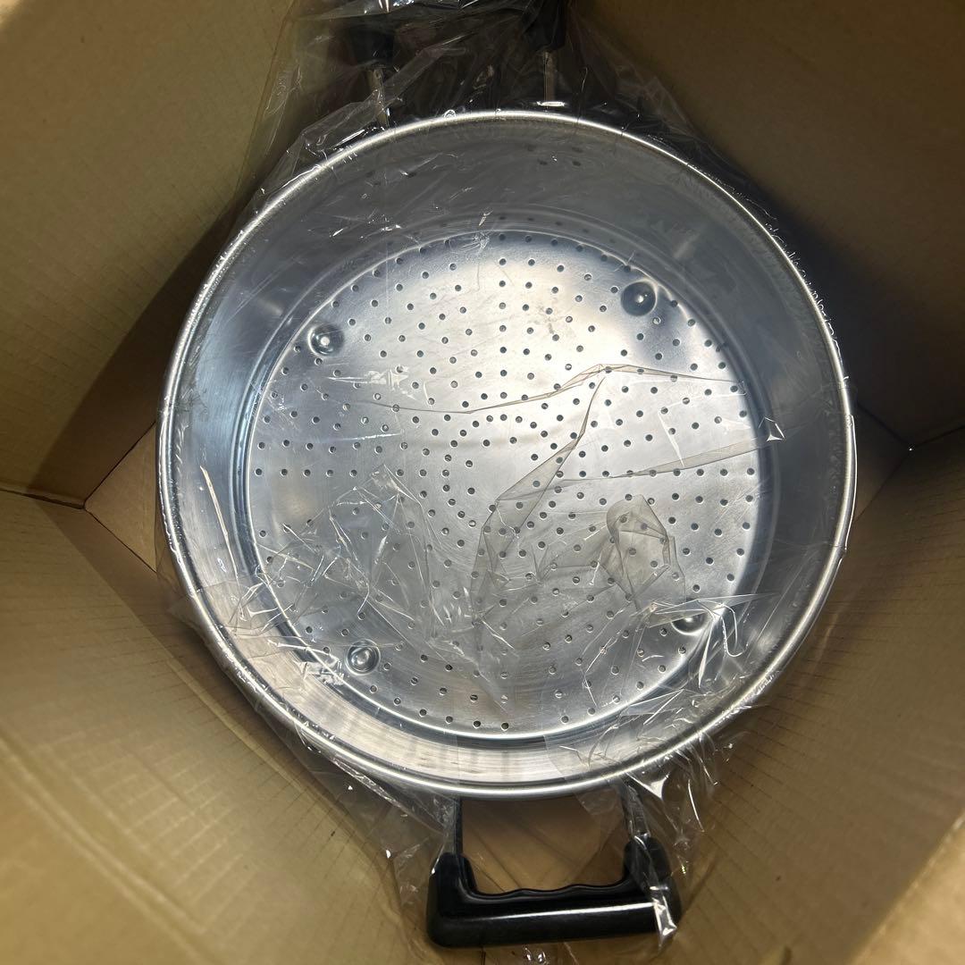 未使用　神子島製作所　ピーチブランド　ステンレス　蒸し器3段　27cm 3.8L