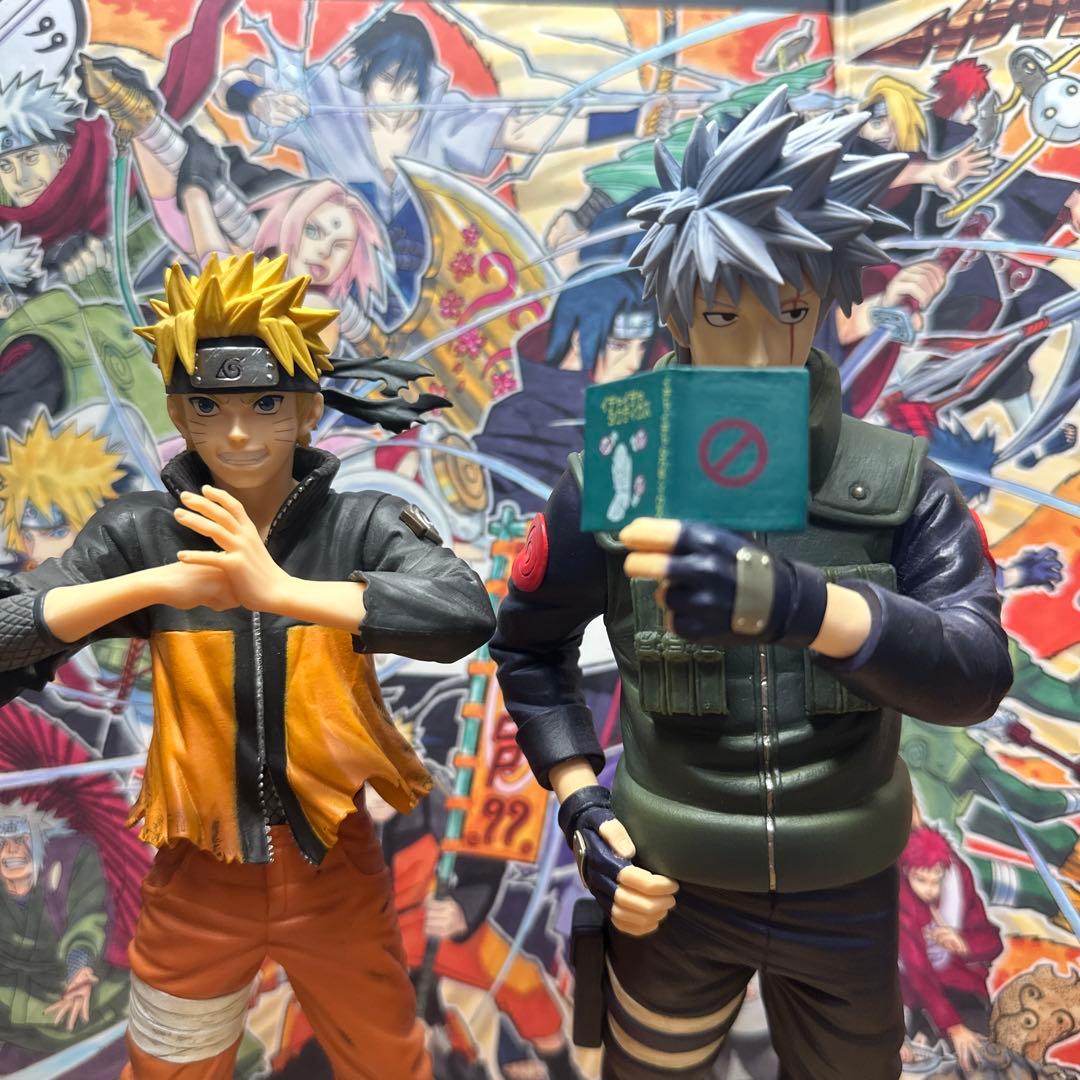 NARUTO ナルト 疾風伝 一番くじ 忍ノ絆 A賞ナルト c賞我愛羅 カカシ