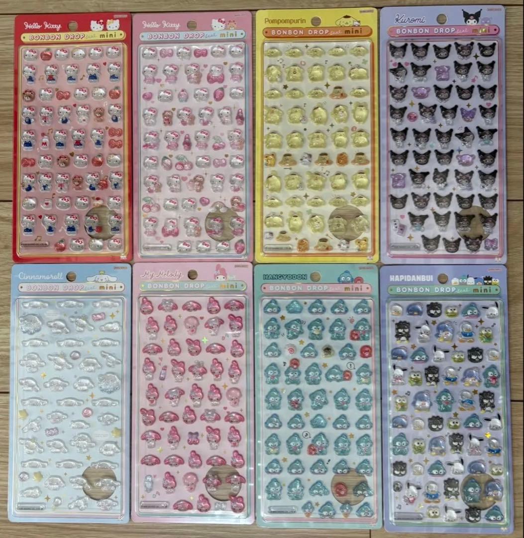 ★サンリオ★ボンボンドロップシールミニ　8種！コンプリート 楽天市場】ボンボンドロップシール mini サンリオ ［各種選択可