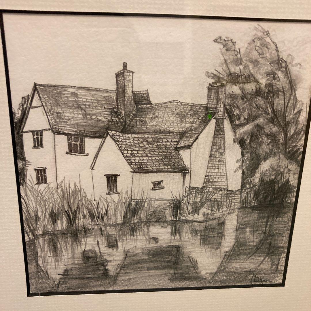 林望 原画 イギリス風景画デッサンとポエムの額縁 - メルカリ