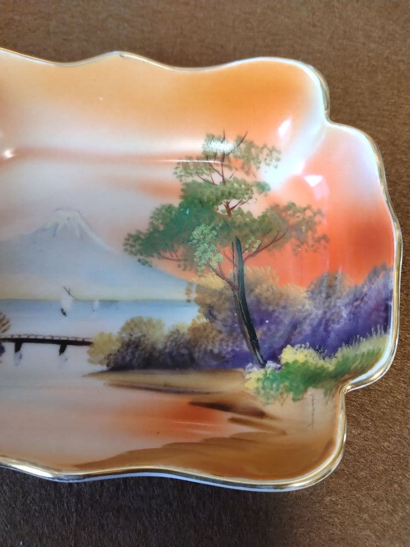 オールドノリタケ 風景画 小皿 - メルカリ