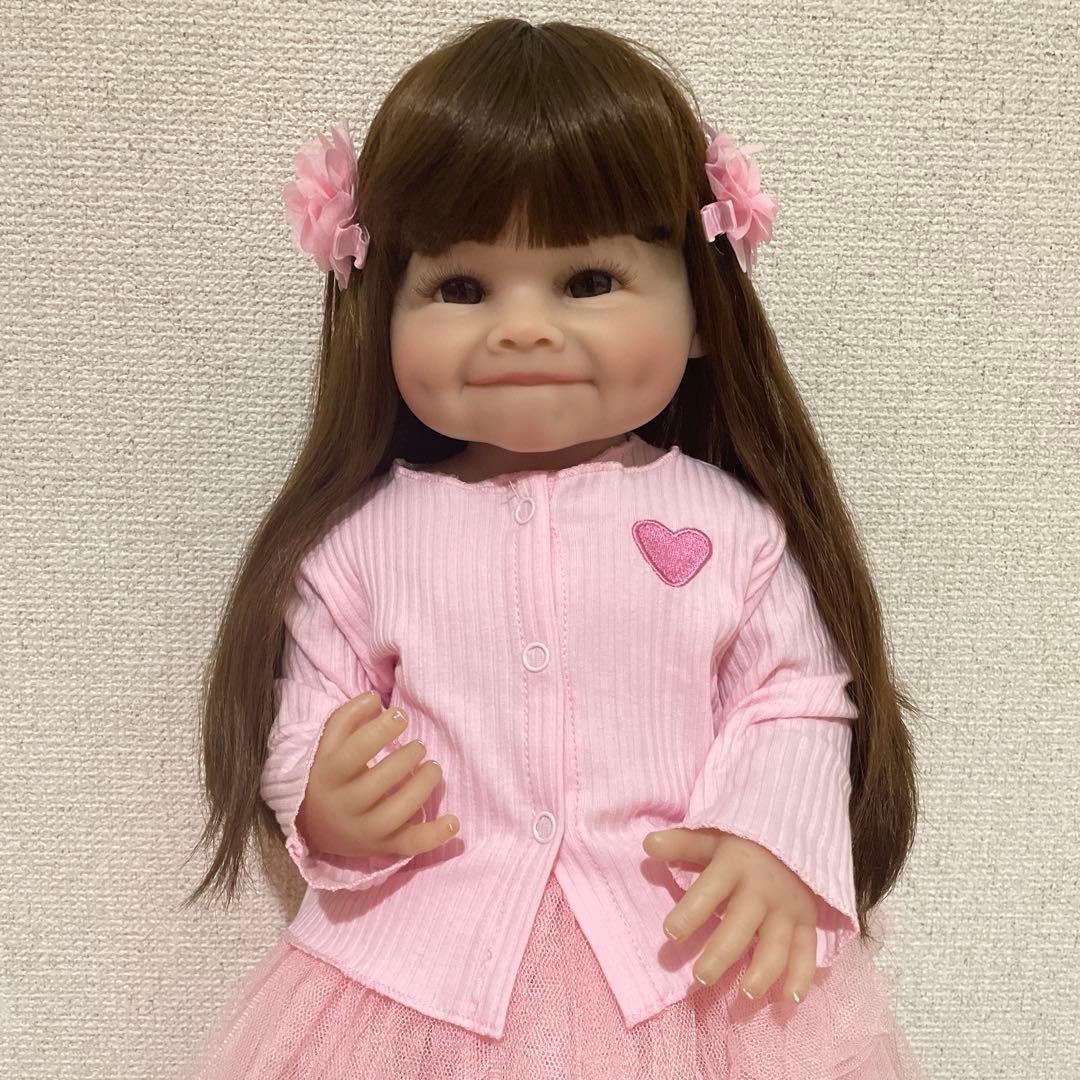 お値下げ⭐️リボーンドール55㌢エクボ可愛女の子 - メルカリ