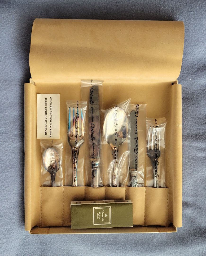 1982年購入 クリストフル カトラリー 　銀メッキ 6種類 6本セット Amazon | Christofle クリストフル 銀メッキ製 シルバー スプーン 6本