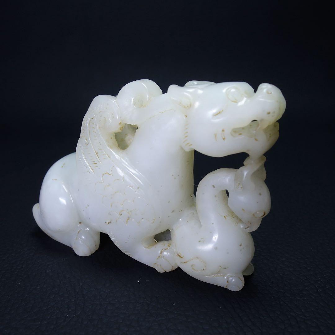 漢時代/唐時代和田玉 和田玉　鳳凰と飛べる虎　彫刻 高古玉 置物 旧家蔵出し 2026年最新】Yahoo!オークション -中国 古玉の中古品・新品・未使用品一覧