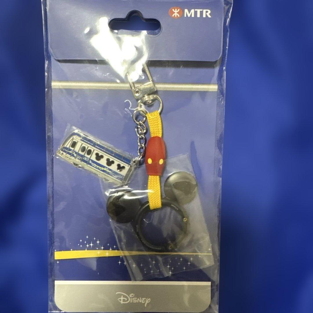 香港ディズニーランド MTR ミッキー 吊革 タオルラック キーチェーン 新品
