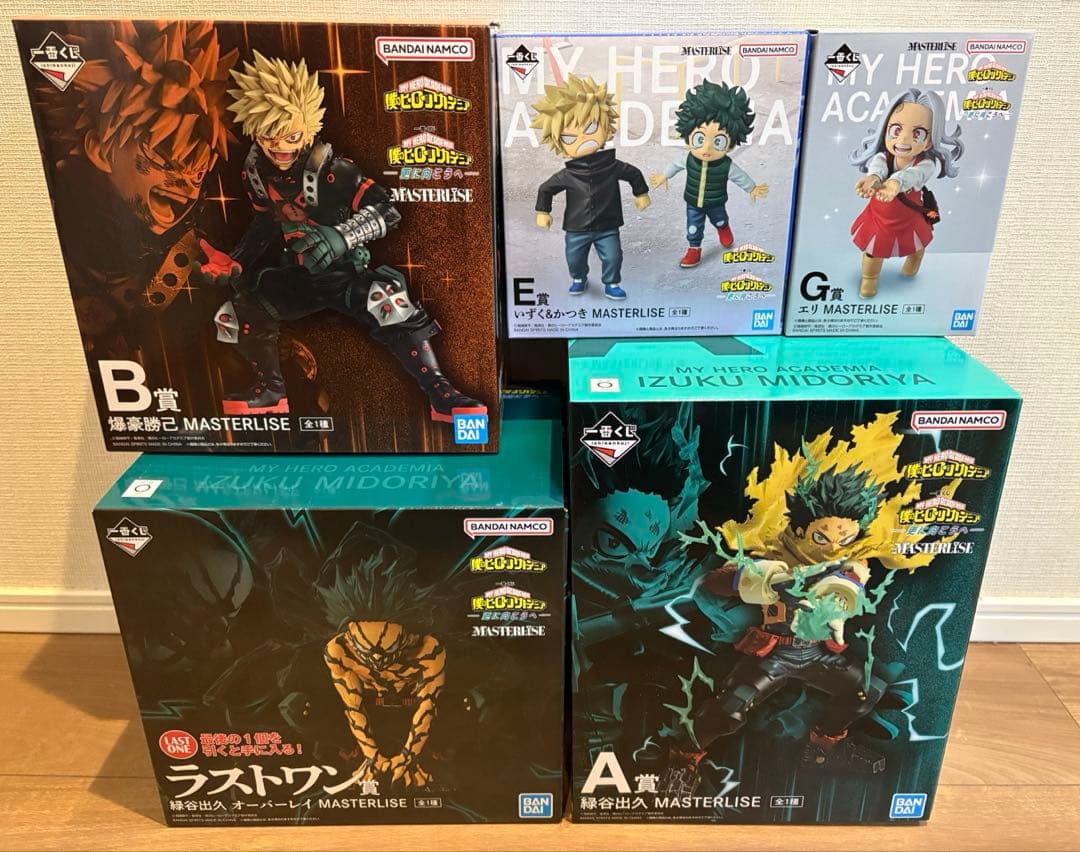 一番くじ　僕のヒーローアカデミア　ヒロアカ　フィギュア　5点セット　緑谷　爆豪 一番くじ 僕のヒーローアカデミア Fight On!