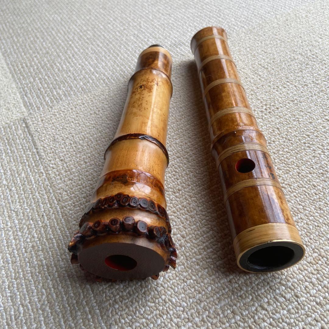 207⭐️ 尺八眞山銘 一尺六寸管 眞山銘三印 金中継ぎ 最高級品 - メルカリ