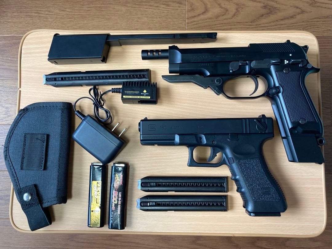 【買いお得】Glock 18C & Beretta M93R 電動ガンセット TOKYO MARUI（東京マルイ） □フルセット□ 電動ガン GLOCK 18C