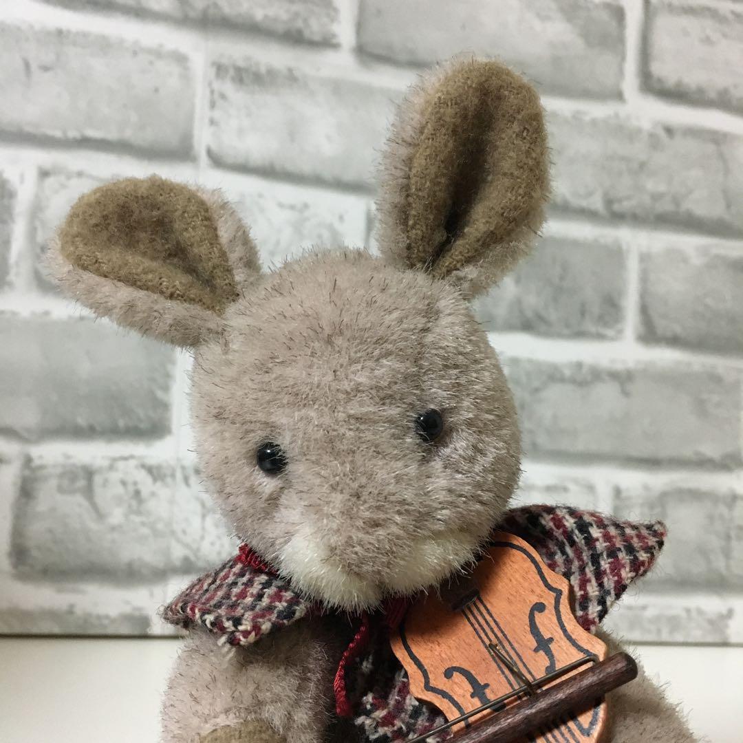 セキグチ オルゴール うさぎ ヴァイオリン バイオリン 昭和 レトロ