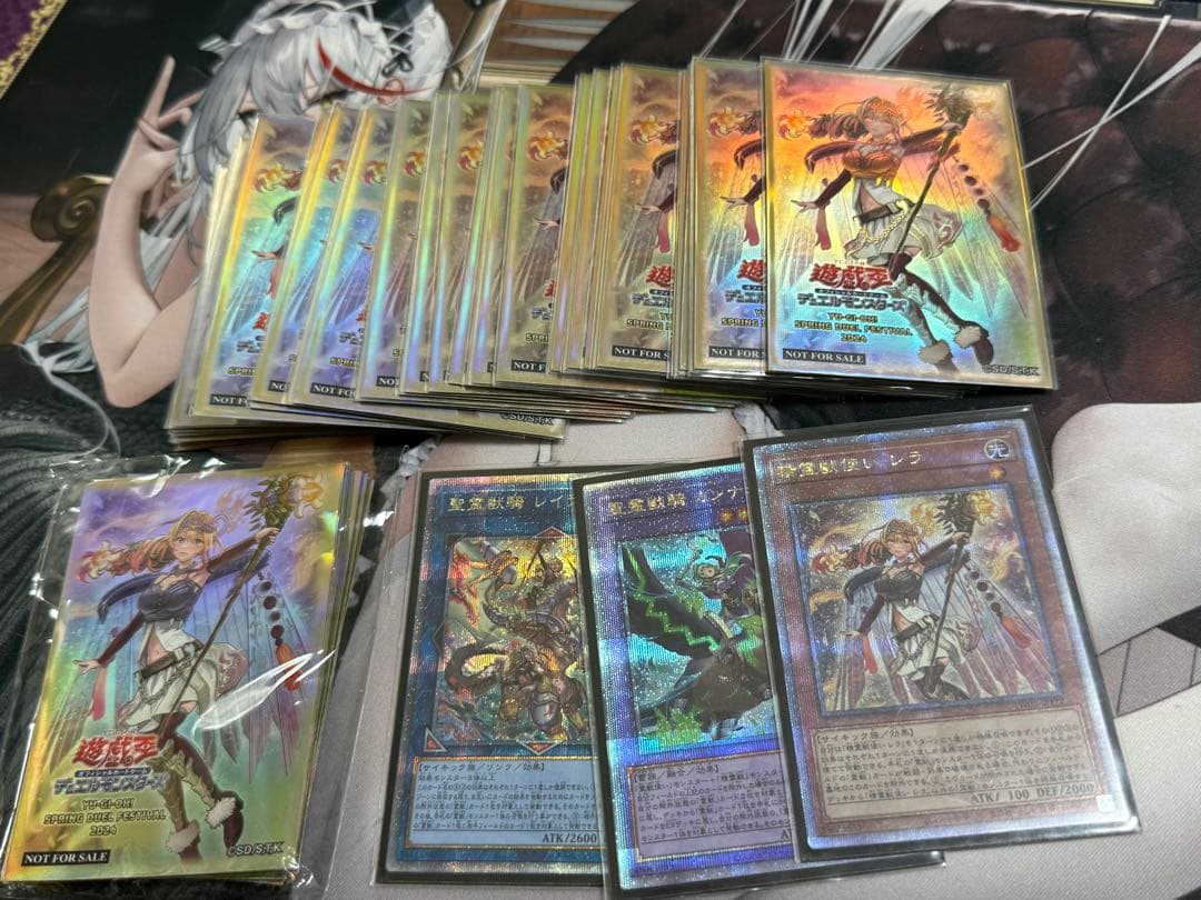 遊戯王OCG 霊獣デッキ　精霊獣使いレラ スリーブ70枚付き 25thシク多数 状態A-〕スリーブ『精霊獣使いレラ』70枚入り【-】{-}《スリーブ》